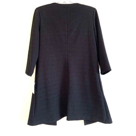 Sag Harbor Long Open Front Light Jacket Blazer - Picture 2 of 6